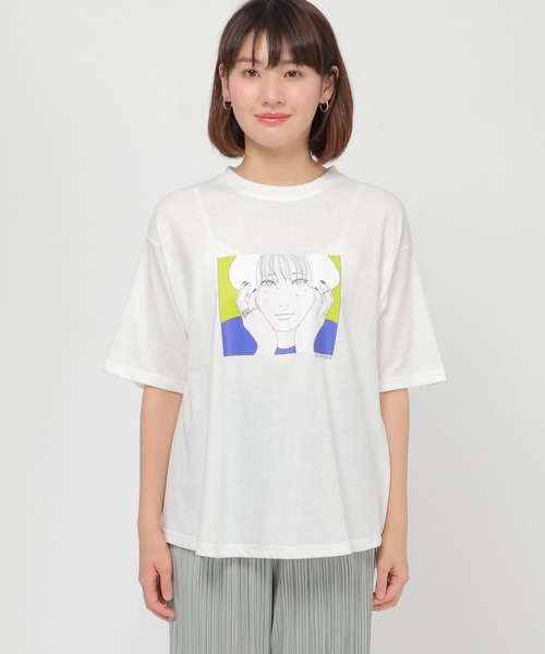 ikka(イッカ)の「Kisaコラボ BIG DipperプリントT(Tシャツ/カットソー・レディース・オフホワイト/ライトグレー・M/L/S)」の14枚目の写真