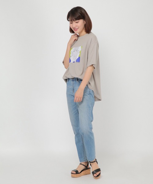 ikka(イッカ)の「Kisaコラボ BIG DipperプリントT(Tシャツ/カットソー・レディース・オフホワイト/ライトグレー・M/L/S)」の17枚目の写真