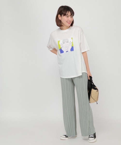 ikka(イッカ)の「Kisaコラボ BIG DipperプリントT(Tシャツ/カットソー・レディース・オフホワイト/ライトグレー・M/L/S)」の10枚目の写真