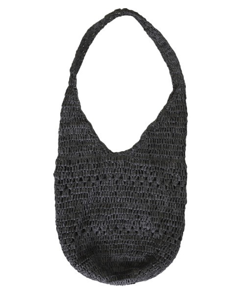 select MOCA(セレクトモカ)の「2021 SS ストローホーボーバッグ(ショルダーバッグ・レディース・ブラック/ベージュ/アイボリー・FREE)」の15枚目の写真