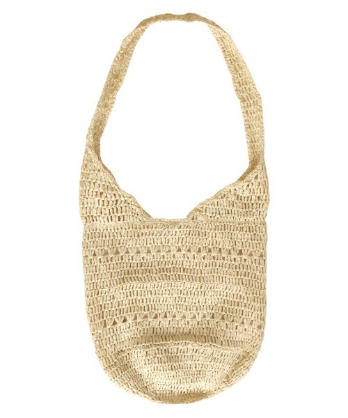 select MOCA(セレクトモカ)の「2021 SS ストローホーボーバッグ(ショルダーバッグ・レディース・ブラック/ベージュ/アイボリー・FREE)」の16枚目の写真