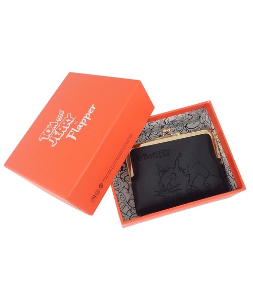 flapper_bags(フラッパー)の「TOM&JERRY×Flapperエポチャーム付エンボスウォレット(財布・レディース・ベージュ/ブラック・FREE)」の2枚目の写真
