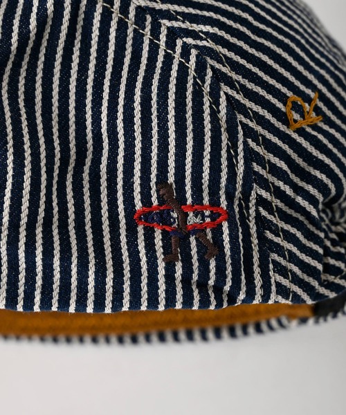 45R（フォーティファイブアール）の「デニムのヨットキャップ（キャップ・レディース・インディゴブルー・SMALL/MEDIUM）」の3枚目の写真