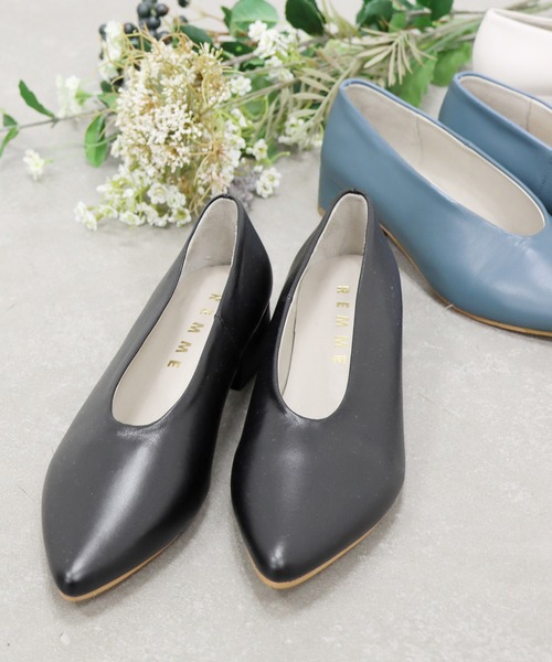 REMME(レメ)の「【REMME/レメ】 アーモンドトゥパンプス◆(パンプス・レディース・ブラック/ナチュラル/ブルー系その他・36/37/38)」の13枚目の写真