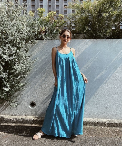 esutoreja（エストレジャ）の「シンプルタックワンピース（ワンピース・レディース・ホワイト/ブルー/ブラック・FREE）」の5枚目の写真