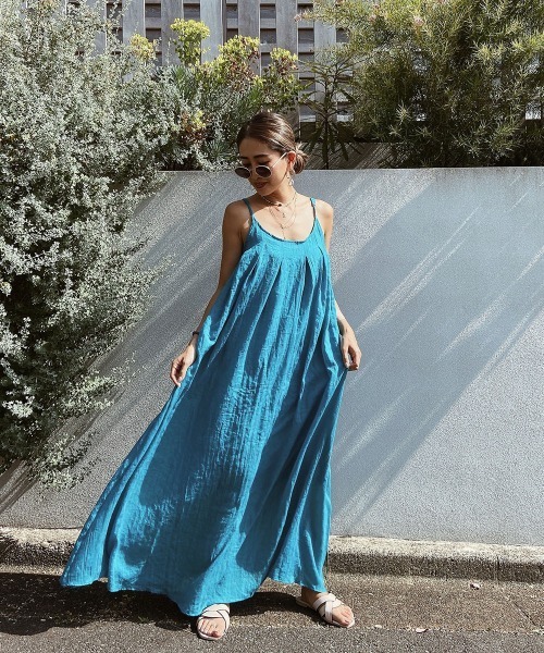 esutoreja（エストレジャ）の「シンプルタックワンピース（ワンピース・レディース・ホワイト/ブルー/ブラック・FREE）」の7枚目の写真