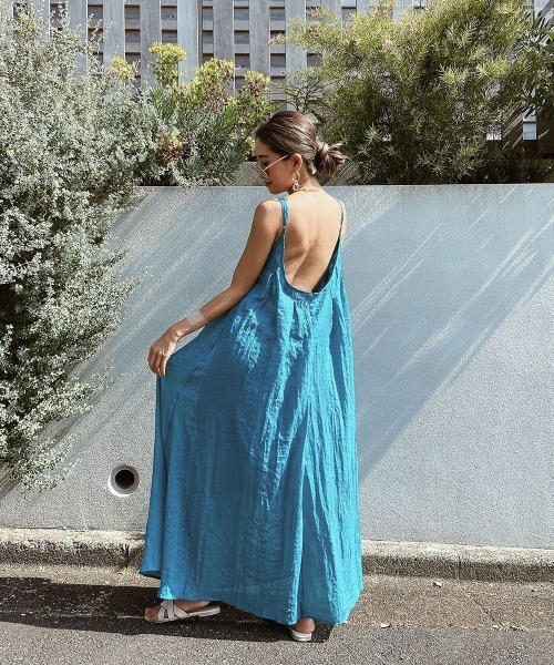 esutoreja（エストレジャ）の「シンプルタックワンピース（ワンピース・レディース・ホワイト/ブルー/ブラック・FREE）」の9枚目の写真