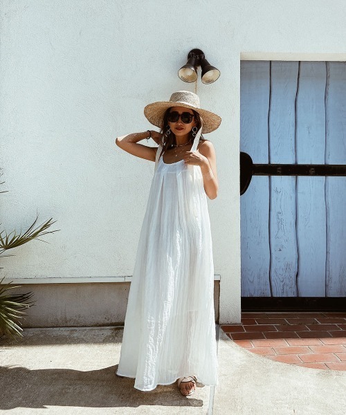 esutoreja（エストレジャ）の「シンプルタックワンピース（ワンピース・レディース・ホワイト/ブルー/ブラック・FREE）」の10枚目の写真