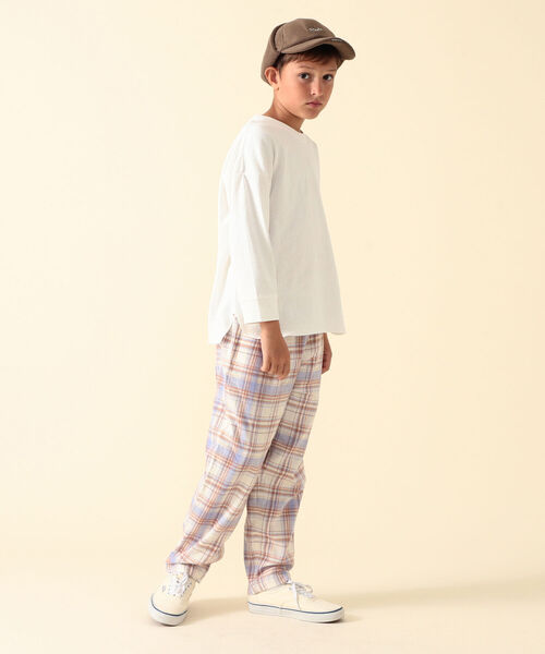 こども ビームス(コドモビームス)の「FRUIT OF THE LOOM × こども ビームス / 別注 ロングスリーブ Tシャツ 21(80~160cm)(Tシャツ/カットソー・キッズ・ベージュ/オフホワイト/ラベンダー・100/110/120/80/130/140/150/90t/160)」の5枚目の写真
