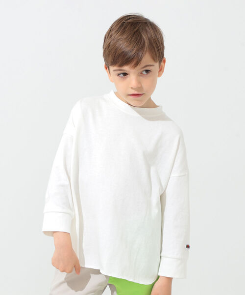 こども ビームス(コドモビームス)の「FRUIT OF THE LOOM × こども ビームス / 別注 ロングスリーブ Tシャツ 21(80~160cm)(Tシャツ/カットソー・キッズ・ベージュ/オフホワイト/ラベンダー・100/110/120/80/130/140/150/90t/160)」の12枚目の写真