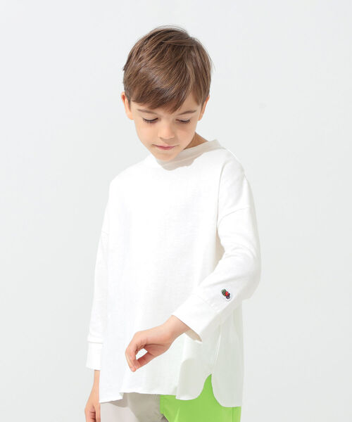 こども ビームス(コドモビームス)の「FRUIT OF THE LOOM × こども ビームス / 別注 ロングスリーブ Tシャツ 21(80~160cm)(Tシャツ/カットソー・キッズ・ベージュ/オフホワイト/ラベンダー・100/110/120/80/130/140/150/90t/160)」の13枚目の写真