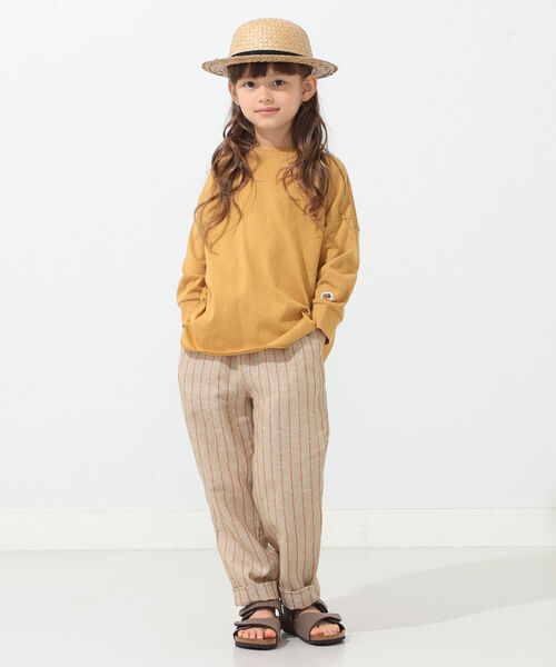 こども ビームス(コドモビームス)の「FRUIT OF THE LOOM × こども ビームス / 別注 ロングスリーブ Tシャツ 21(80~160cm)(Tシャツ/カットソー・キッズ・ベージュ/オフホワイト/ラベンダー・100/110/120/80/130/140/150/90t/160)」の18枚目の写真