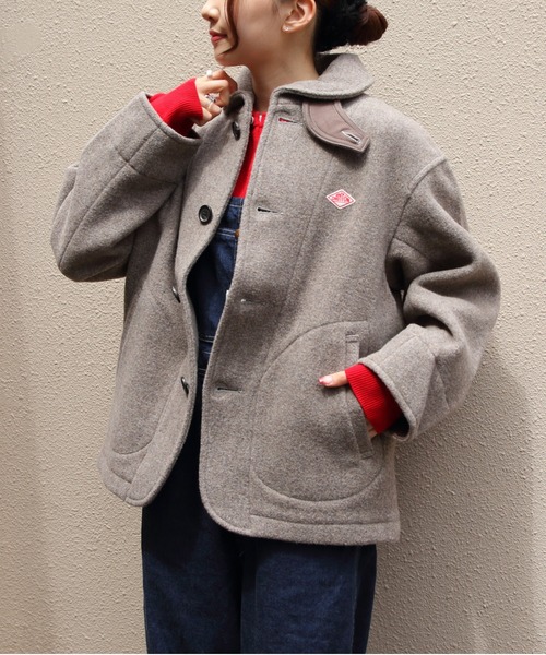 ダントン　ラウンドカラージャケット　ピーコート DANTON/ダントン ラウンドカラージャケット ROUND COLLAR JACKET