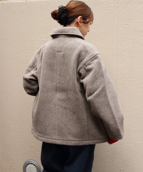 DANTON/ダントン ウールラウンドカラージャケット ROUND COLLAR