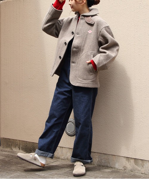 ダントン　ラウンドカラージャケット　ピーコート DANTON/ダントン ラウンドカラージャケット ROUND COLLAR JACKET