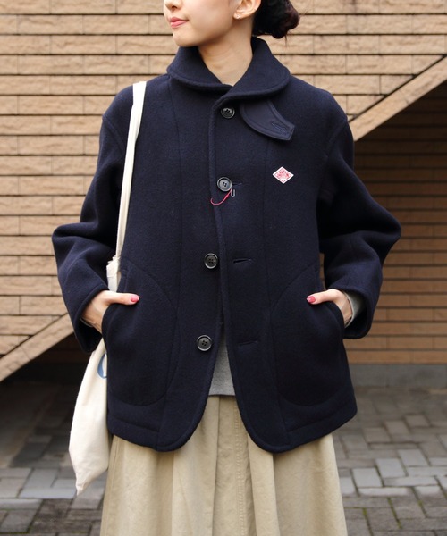 DANTON/ダントン ウールラウンドカラージャケット ROUND COLLAR