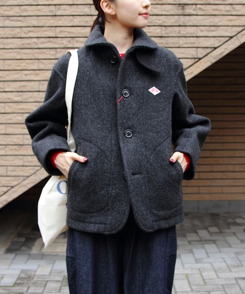 DANTON/ダントン ウールラウンドカラージャケット ROUND COLLAR