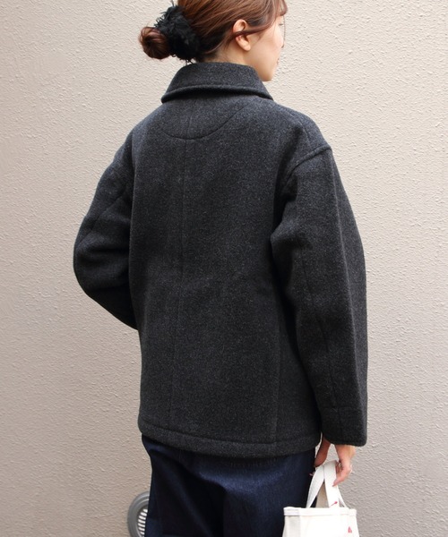 DANTON/ダントン ウールラウンドカラージャケット ROUND COLLAR