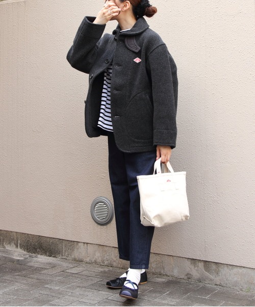 DANTON/ダントン ウールラウンドカラージャケット ROUND COLLAR