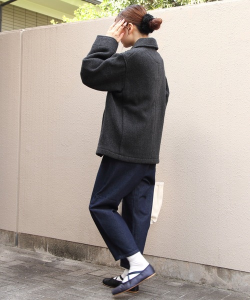 DANTON/ダントン ウールラウンドカラージャケット ROUND COLLAR