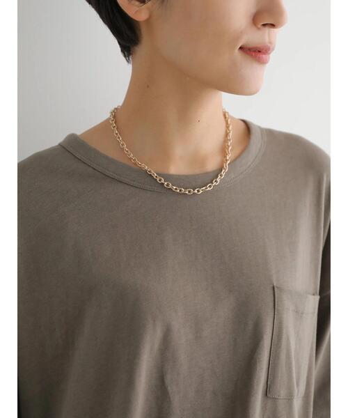 AMERICAN HOLIC(アメリカンホリック)の「ポケット付きゆるカットプルオーバー(Tシャツ/カットソー・レディース・オフホワイト/チャコールグレー/モカ・L/M)」の20枚目の写真