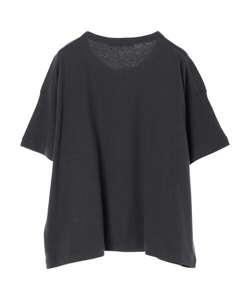 AMERICAN HOLIC(アメリカンホリック)の「ポケット付きゆるカットプルオーバー(Tシャツ/カットソー・レディース・オフホワイト/チャコールグレー/モカ・L/M)」の15枚目の写真