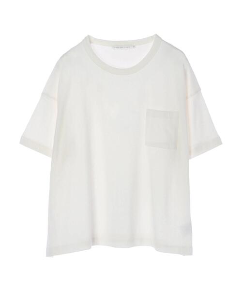 AMERICAN HOLIC(アメリカンホリック)の「ポケット付きゆるカットプルオーバー(Tシャツ/カットソー・レディース・オフホワイト/チャコールグレー/モカ・L/M)」の11枚目の写真