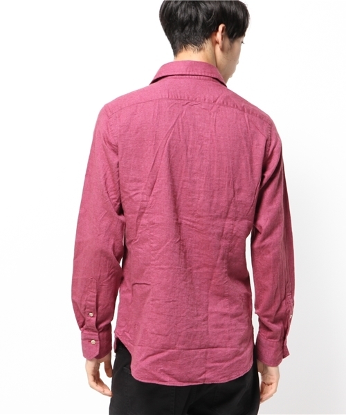 KATHARINE HAMNETT LONDON （キャサリンハムネットロンドン）の「VIYELLA TWILL / ビエラツイルシャツ（シャツ/ブラウス・メンズ・ホワイト/ネイビー/ピンク・AL/LARGE/MEDIUM）」の6枚目の写真