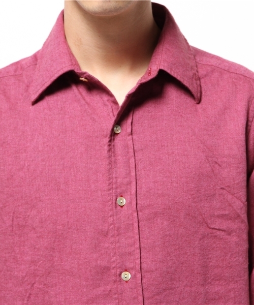 KATHARINE HAMNETT LONDON （キャサリンハムネットロンドン）の「VIYELLA TWILL / ビエラツイルシャツ（シャツ/ブラウス・メンズ・ホワイト/ネイビー/ピンク・AL/LARGE/MEDIUM）」の7枚目の写真