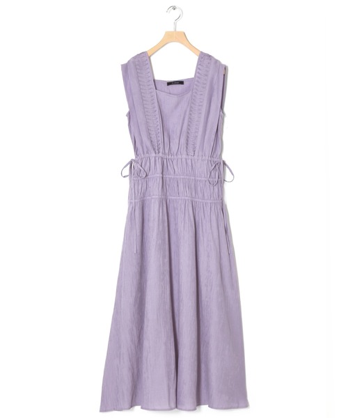 w closet（ダブルクローゼット）の「変形タックシャーリングワンピース（ワンピース・レディース・ライム/パープル/ブラック・FREE）」の16枚目の写真