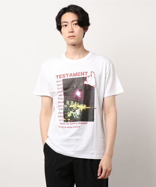 おしゃれスタ（オシャレスタ）の「フォトプリントTシャツ(MKTM)（Tシャツ/カットソー・メンズ・ホワイト/ブラック・M/L）」の11枚目の写真