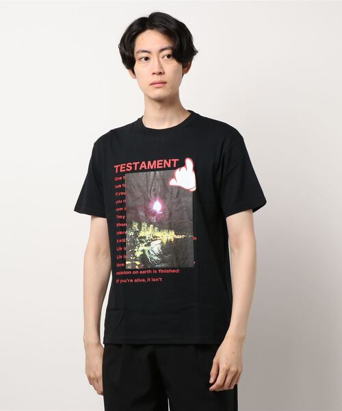 おしゃれスタ（オシャレスタ）の「フォトプリントTシャツ(MKTM)（Tシャツ/カットソー・メンズ・ホワイト/ブラック・M/L）」の12枚目の写真