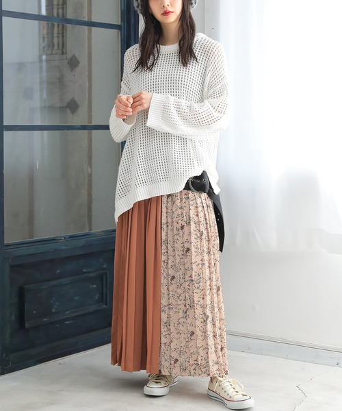 osharewalker（オシャレウォーカー）の「【廃盤】『柄切替プリーツワイドパンツ』（その他パンツ・レディース・ピンク/グリーン・FREE）」の21枚目の写真