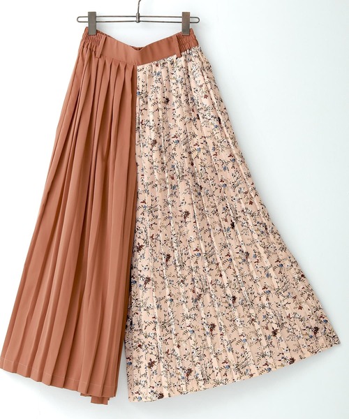 osharewalker（オシャレウォーカー）の「【廃盤】『柄切替プリーツワイドパンツ』（その他パンツ・レディース・ピンク/グリーン・FREE）」の22枚目の写真