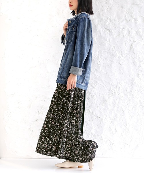 osharewalker（オシャレウォーカー）の「【廃盤】『柄切替プリーツワイドパンツ』（その他パンツ・レディース・ピンク/グリーン・FREE）」の19枚目の写真