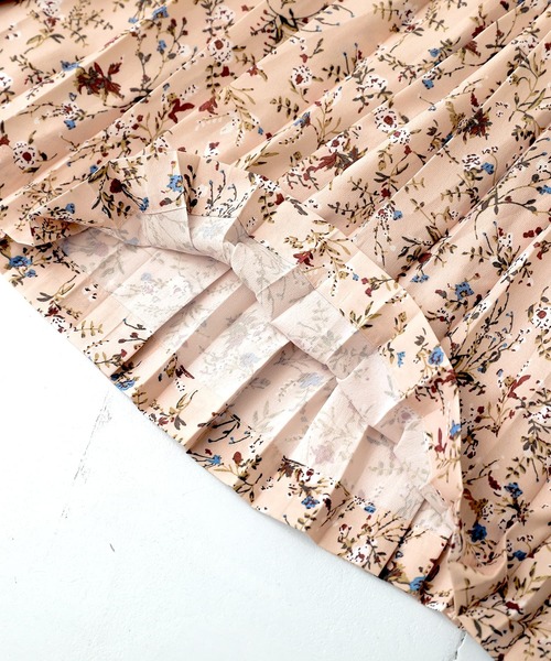 osharewalker（オシャレウォーカー）の「【廃盤】『柄切替プリーツワイドパンツ』（その他パンツ・レディース・ピンク/グリーン・FREE）」の11枚目の写真