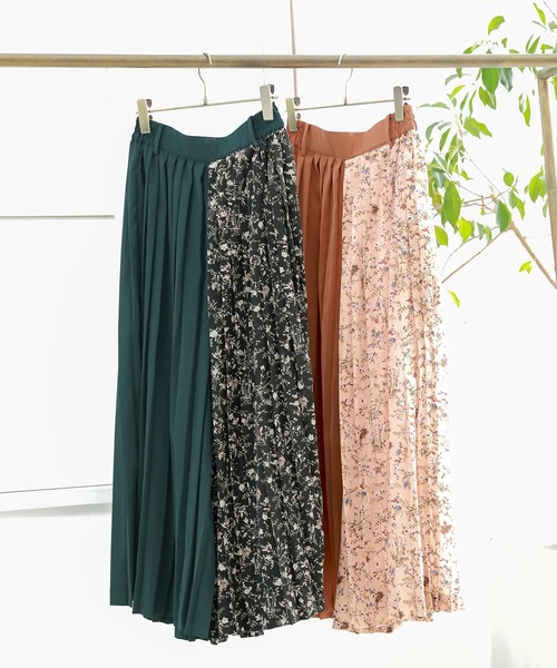 osharewalker（オシャレウォーカー）の「【廃盤】『柄切替プリーツワイドパンツ』（その他パンツ・レディース・ピンク/グリーン・FREE）」の7枚目の写真