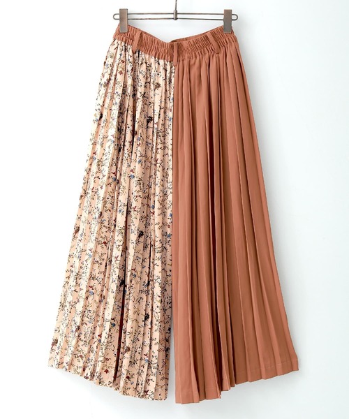 osharewalker（オシャレウォーカー）の「【廃盤】『柄切替プリーツワイドパンツ』（その他パンツ・レディース・ピンク/グリーン・FREE）」の17枚目の写真