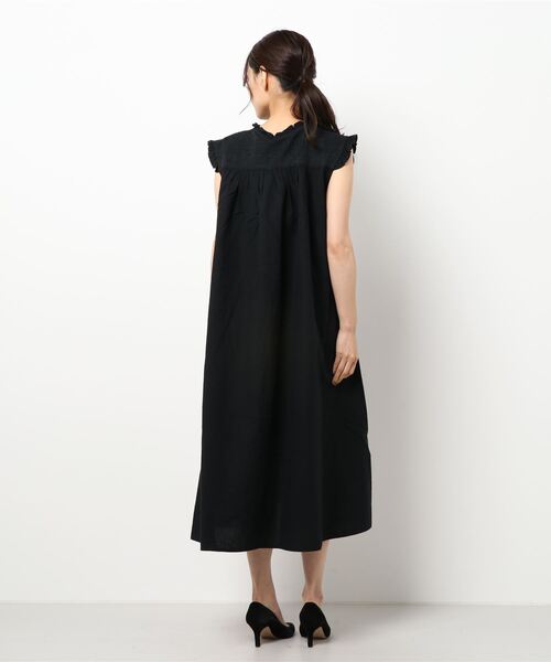 Samansa Mos2(サマンサ モスモス)の「レース貼りノースリワンピース(ワンピース・レディース・ブラウン/ブラック/グリーン/オフホワイト・フリ-)」の6枚目の写真