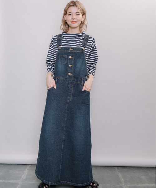 refinedworks(リファインドワークス)の「ボーダーポンチボトルネックPO(Tシャツ/カットソー・レディース・ネイビー/オフホワイト/カーキ・FREE)」の5枚目の写真