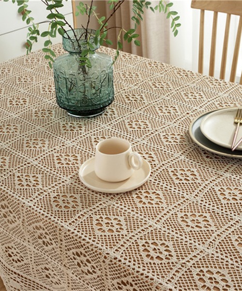 aimoha（アイモハ）の「かぎ編みレーステーブルクロス（ランチョン