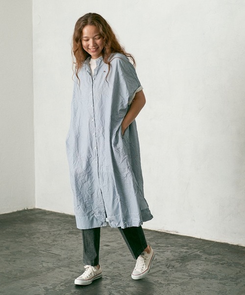 PUAL CE CIN（ピュアルセシン）の「冷感ストライプワンピース（ワンピース・レディース・その他1/その他2・FREE）」の2枚目の写真