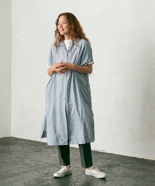 PUAL CE CIN（ピュアルセシン）の「冷感ストライプワンピース（ワンピース・レディース・その他1/その他2・FREE）」の3枚目の写真