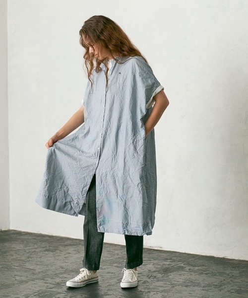 PUAL CE CIN（ピュアルセシン）の「冷感ストライプワンピース（ワンピース・レディース・その他1/その他2・FREE）」の5枚目の写真