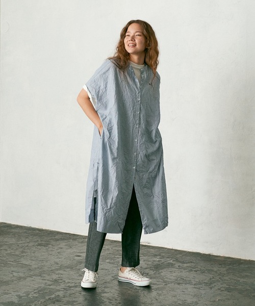 PUAL CE CIN（ピュアルセシン）の「冷感ストライプワンピース（ワンピース・レディース・その他1/その他2・FREE）」の6枚目の写真