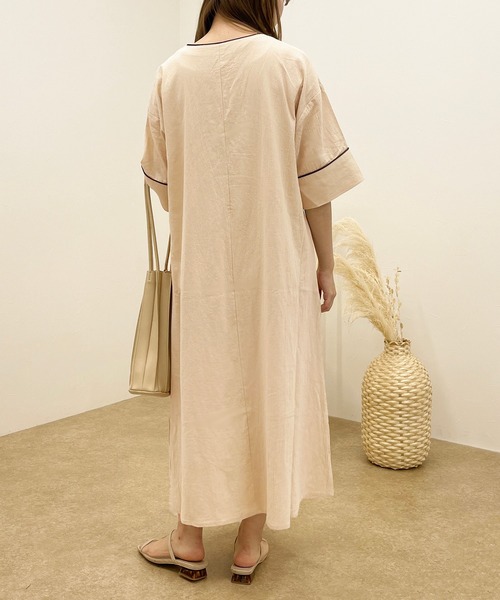 apres jour clair(アプレジュールクレア)の「【apres jour clair】パイピングワンピース【ZOZOTOWN限定アイテム】(ワンピース・レディース・モカ/ベージュ・MEDIUM/SMALL/X-LARGE)」の13枚目の写真