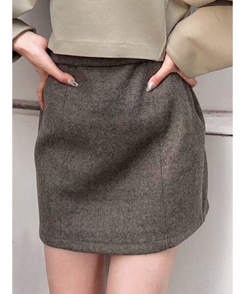 EMODA（エモダ）の「パネルパターンミニスカート（スカート・レディース・グレー/ブラック/イエロー/その他・SMALL/MEDIUM）」の3枚目の写真