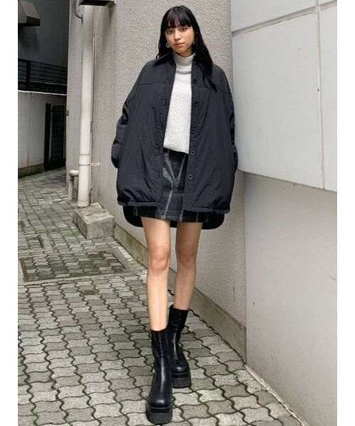 EMODA（エモダ）の「パネルパターンミニスカート（スカート・レディース・グレー/ブラック/イエロー/その他・SMALL/MEDIUM）」の8枚目の写真