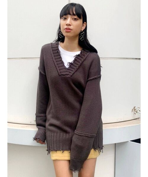 EMODA（エモダ）の「パネルパターンミニスカート（スカート・レディース・グレー/ブラック/イエロー/その他・SMALL/MEDIUM）」の10枚目の写真