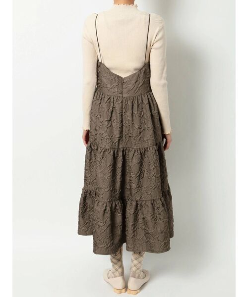 merry jenny（メリージェニー）の「rumpleティアードキャミワンピース（ワンピース・レディース・ブラック/ブラウン/ベージュ・FREE）」の11枚目の写真